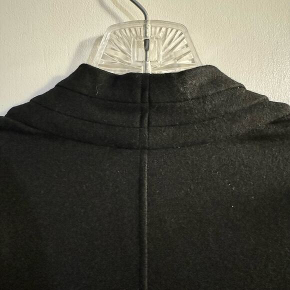 Helmut Lang FLAWED Dolman Sonar Wool Cowl Neck LS Asymmetrical Dress Black Large - Picture 7 of 12